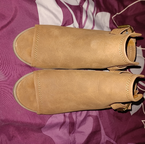 Peep Toe Ankle Boots - Picture 1 of 6
